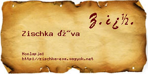 Zischka Éva névjegykártya